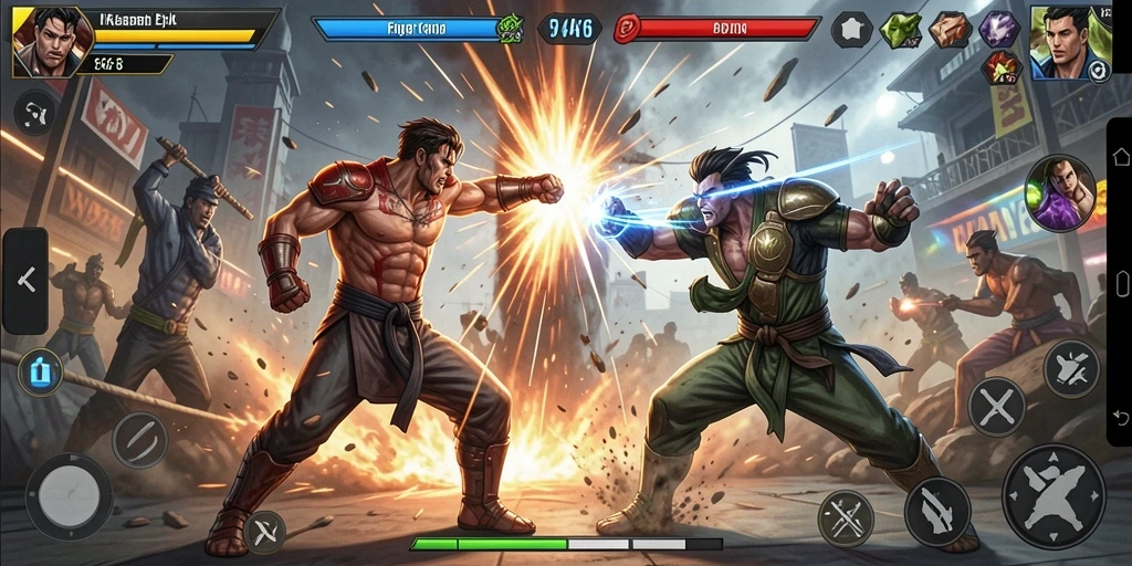 Gameplay Fighting yang intens dan menarik di 3446.