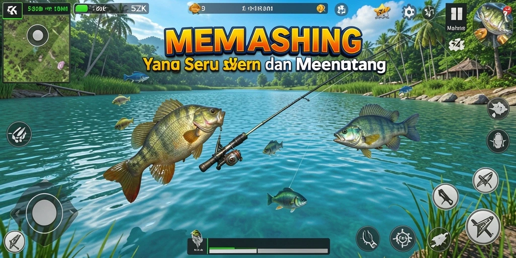 Menampilkan gameplay seru saat memancing ikan di <strong>5ZK</strong>.