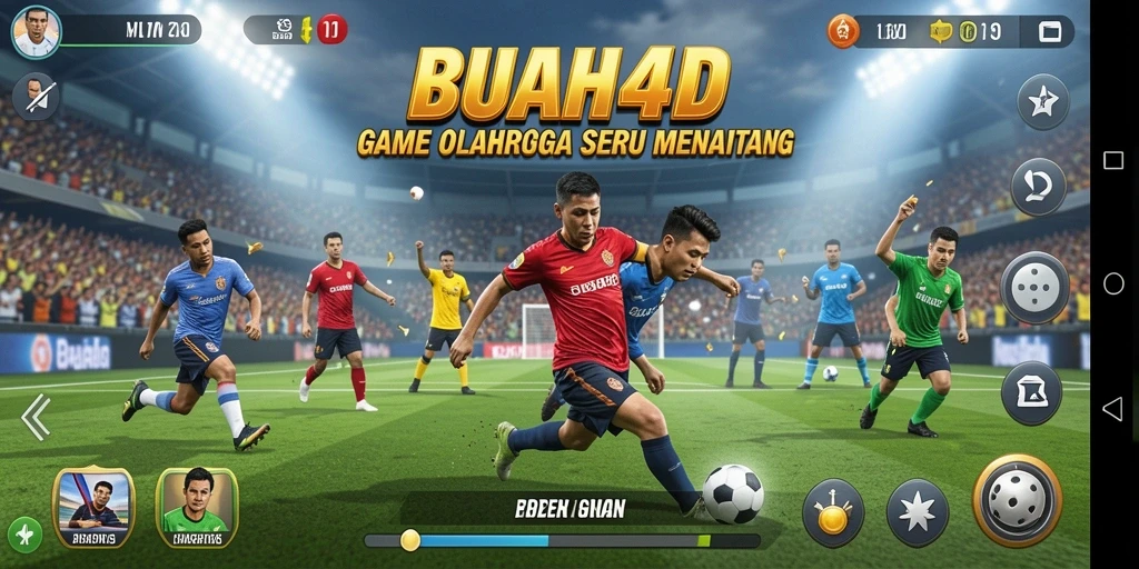 Tangkapan layar BUAH4D menampilkan aksi seru dalam pertandingan olahraga.
