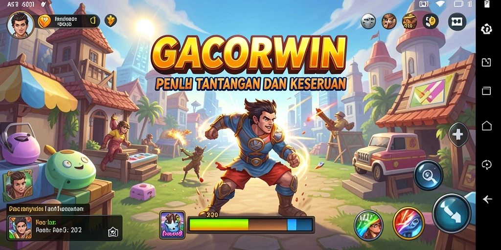 Tampilan gameplay seru dari GACORWIN yang menampilkan tantangan menarik.