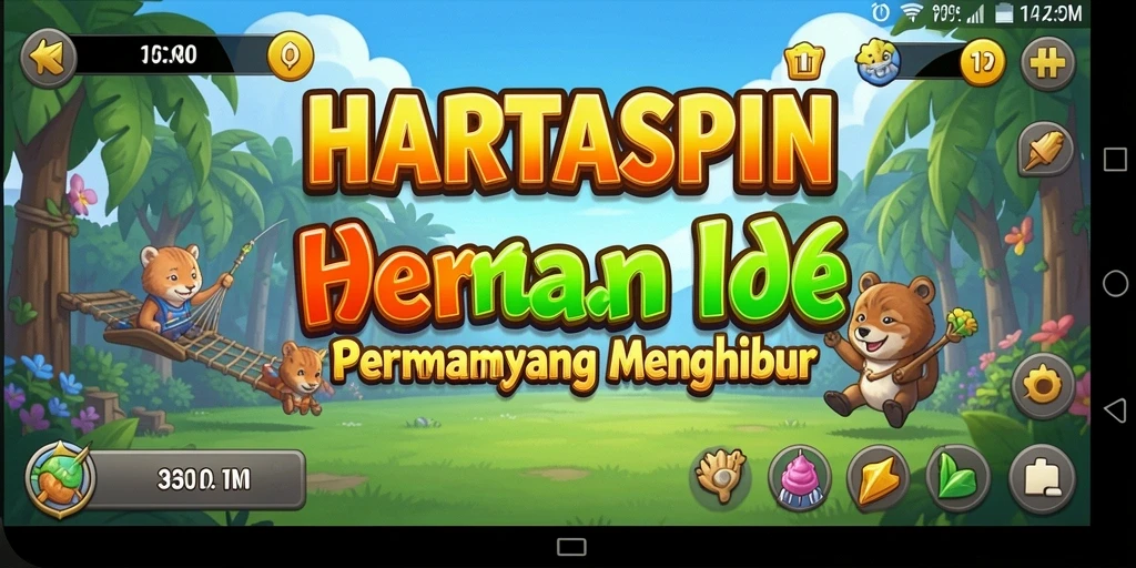 Screenshot gameplay HARTASPIN menampilkan elemen Idle yang menarik.