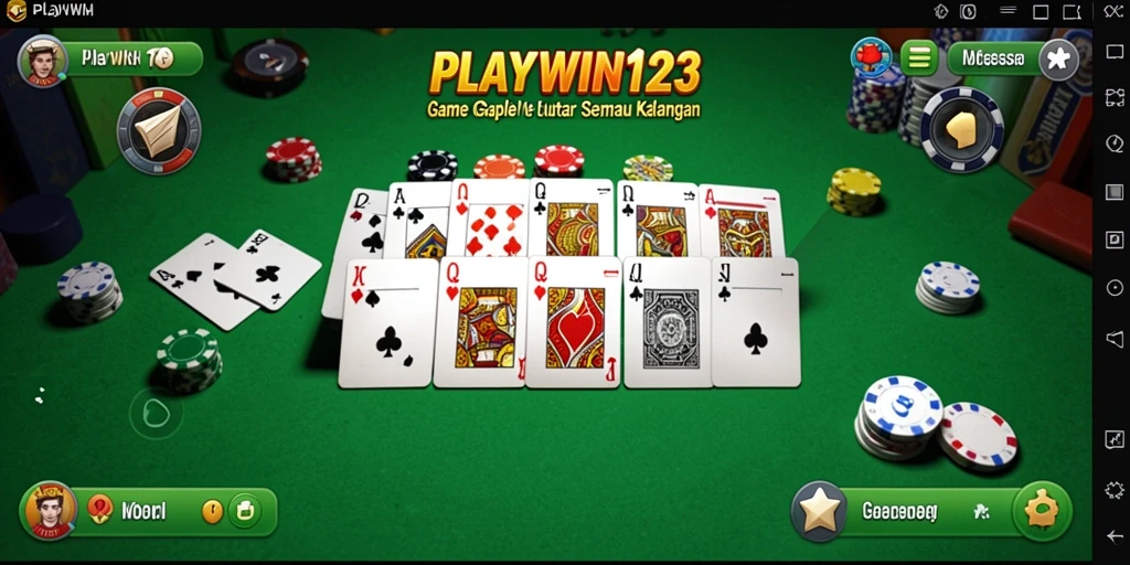 Tampilan gameplay Gaple yang seru dan interaktif.