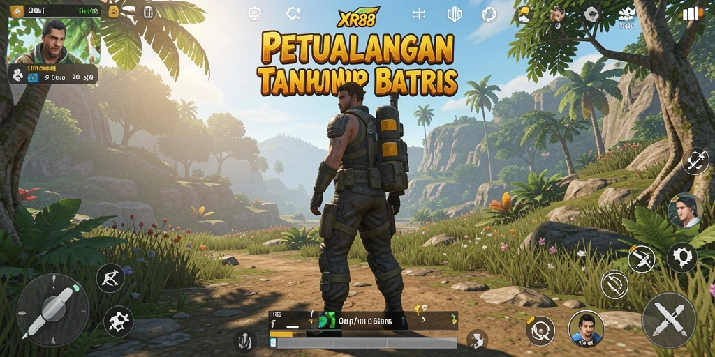 Screenshot menampilkan petualangan seru di dunia terbuka XR88.